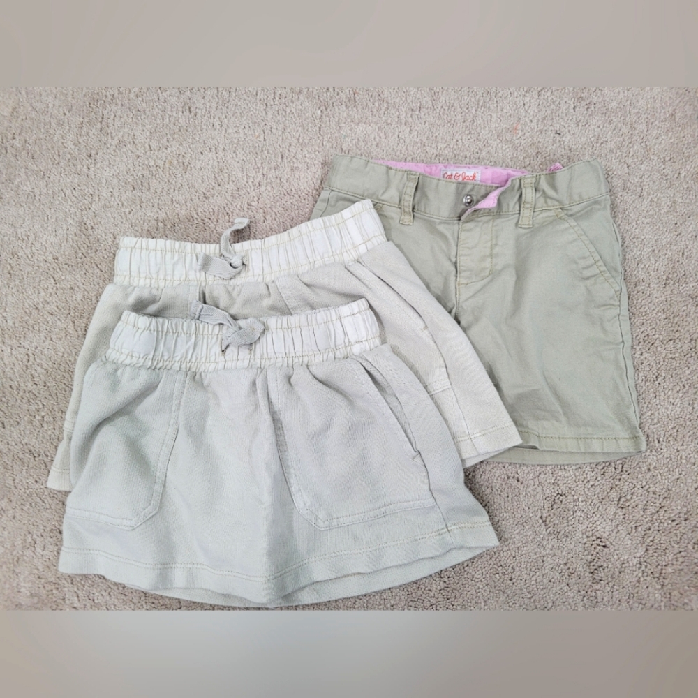Cat & Jack Skort Set Xs & Shorts 4t Uniform Bundle